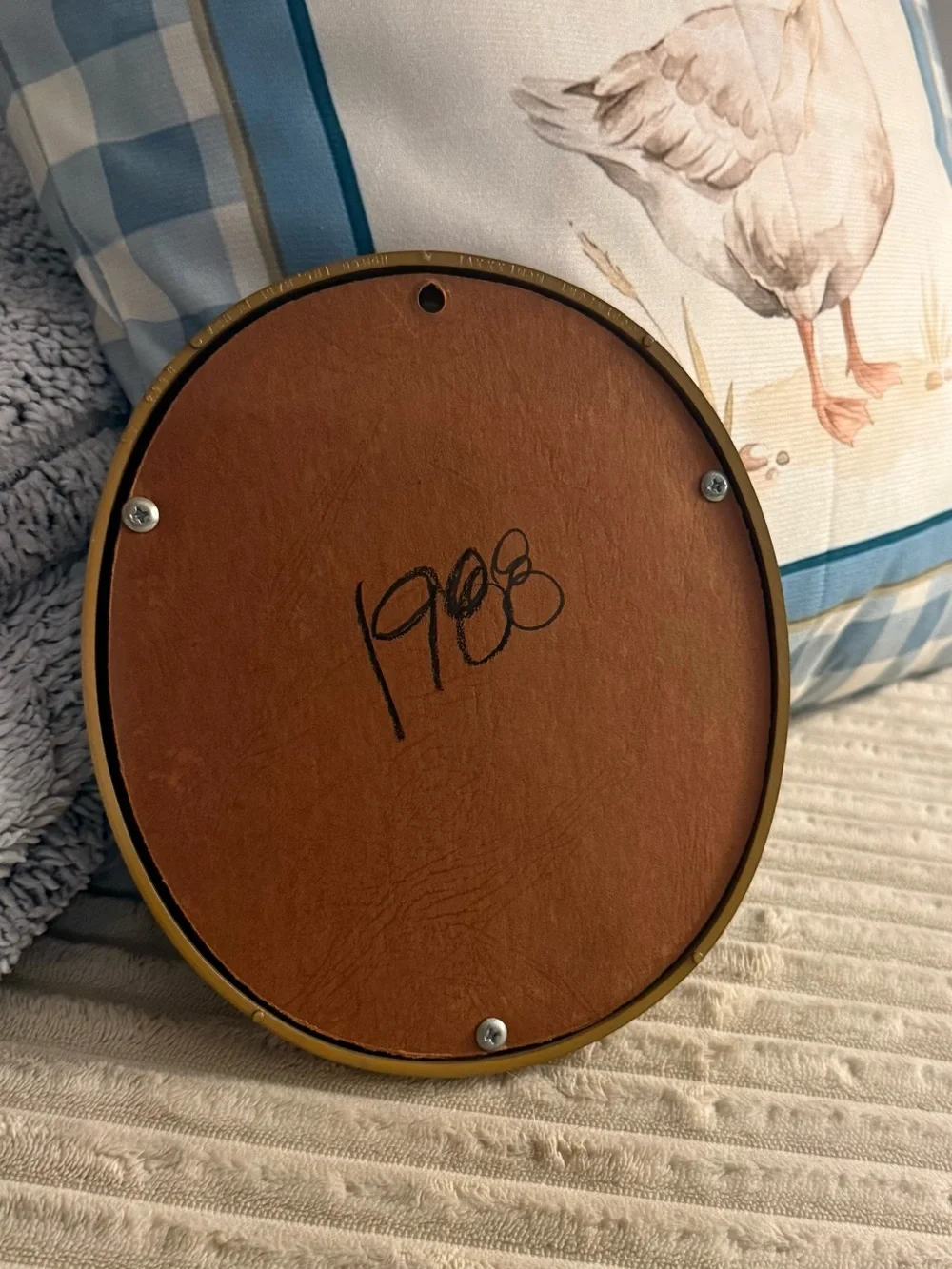 Gold Oval Goose Picture Frame - Home Accents